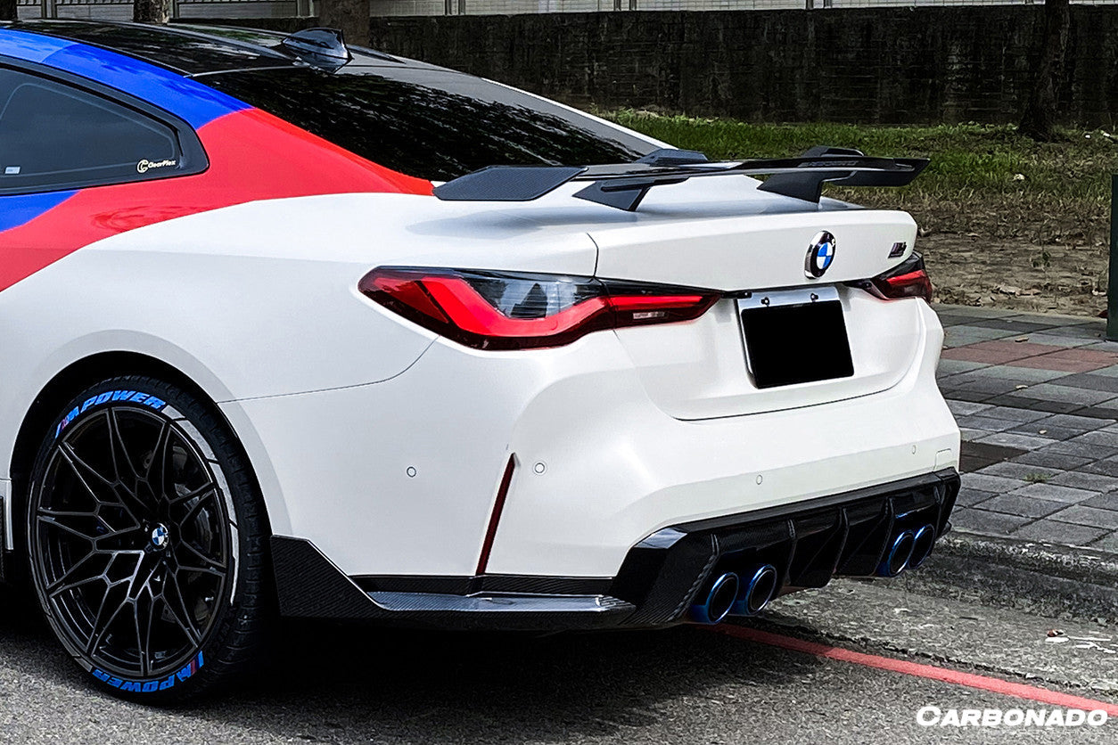 2021-UP BMW M3 G80 M4 G82/G83 G20/G22 3/4 SERISE MP Style Carbon Fiber Trunk Spoiler - Carbonado