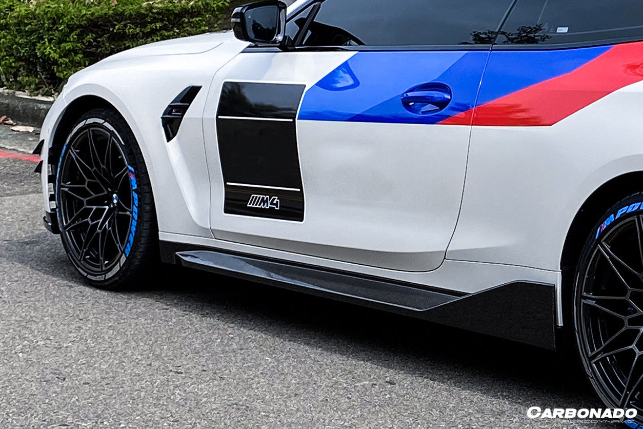 2021-UP BMW M4 G82/G83 MP Style Carbon Fiber Side Skirts - Carbonado