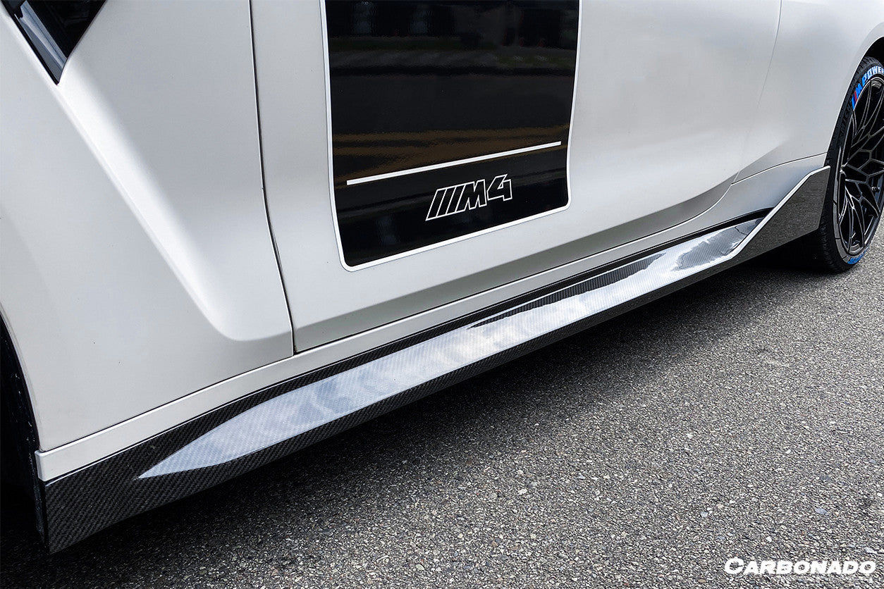 2021-UP BMW M4 G82/G83 MP Style Carbon Fiber Side Skirts - Carbonado