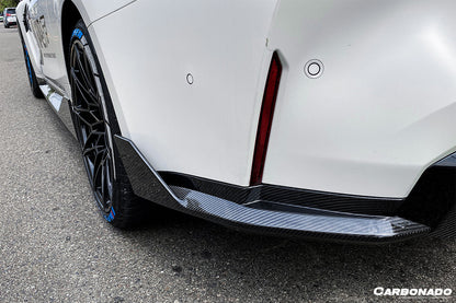 2021-UP BMW M4 G82/G83 MP Style Carbon Fiber Rear Caps - Carbonado