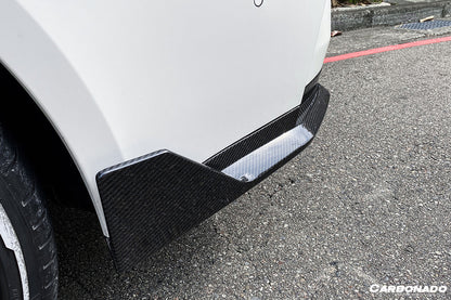 2021-UP BMW M3 G80 MP Style Carbon Fiber Quad Rear Lip with Caps - Carbonado