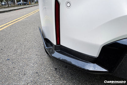2021-UP BMW M4 G82/G83 MP Style Carbon Fiber Rear Caps - Carbonado