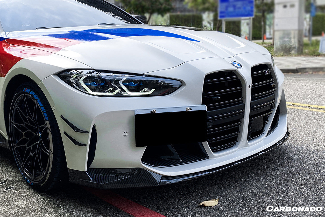 2021-UP BMW M3 G80 M4 G82/G83 MP Style Carbon Fiber Front Canards - Carbonado