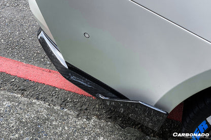 2021-UP BMW M3 G80 MP Style Carbon Fiber Quad Rear Lip with Caps - Carbonado