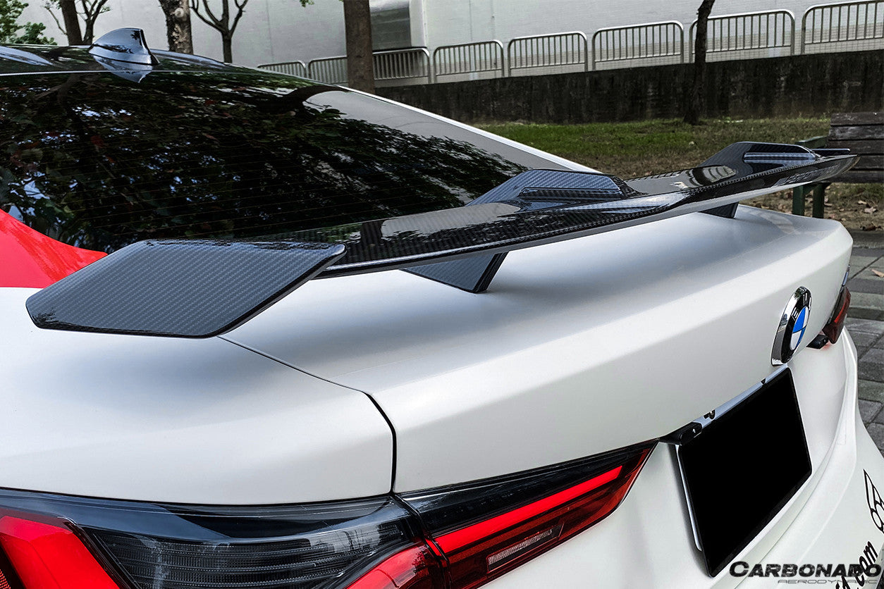2021-UP BMW M3 G80 M4 G82/G83 G20/G22 3/4 SERISE MP Style Carbon Fiber Trunk Spoiler - Carbonado