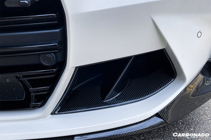 2021-UP BMW M3 G80 M4 G82/G83 MP Style Carbon Fiber Front Bumper Air Vents - Carbonado