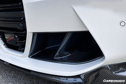 2021-UP BMW M3 G80 M4 G82/G83 MP Style Carbon Fiber Front Bumper Air Vents - Carbonado