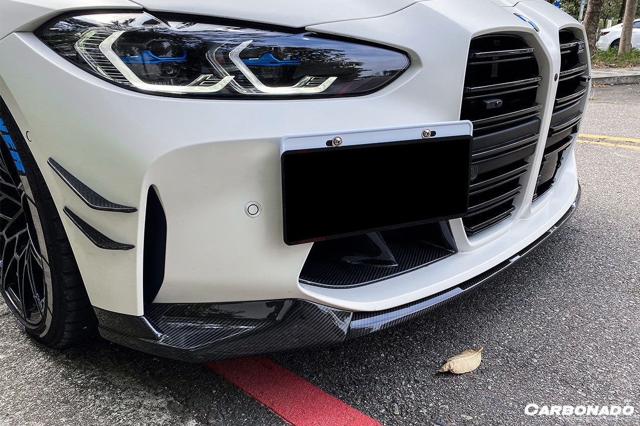 2021-UP BMW M3 G80 M4 G82/G83 MP Style Carbon Fiber Front Bumper Air Vents - Carbonado