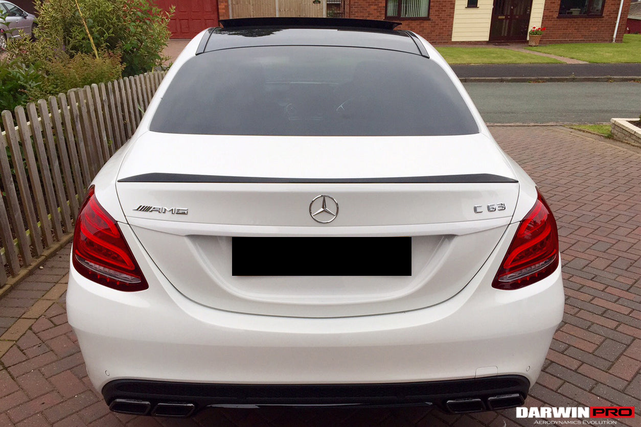 2015-2021 Mercedes Benz C-Class W205 Sedan Trunk Spoiler - DarwinPRO Aerodynamics