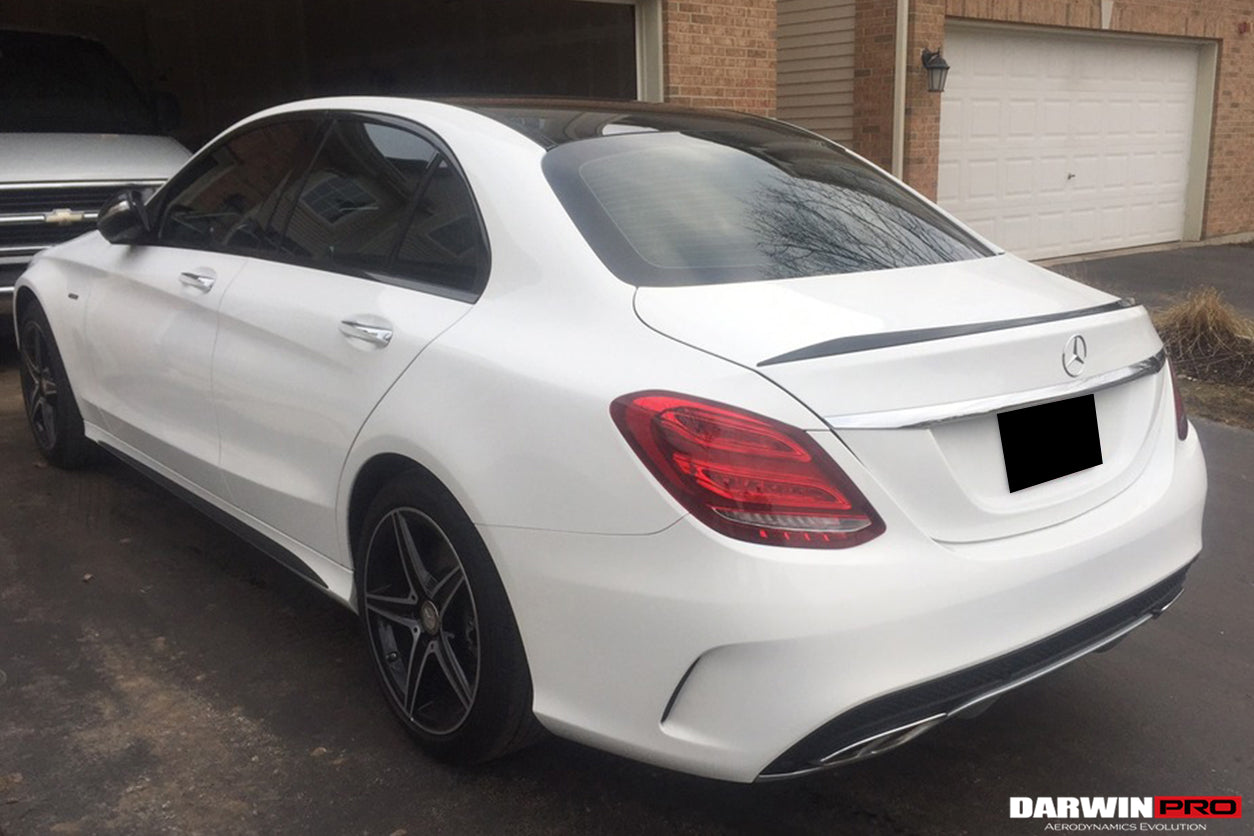 2015-2021 Mercedes Benz C-Class W205 Sedan Trunk Spoiler - DarwinPRO Aerodynamics