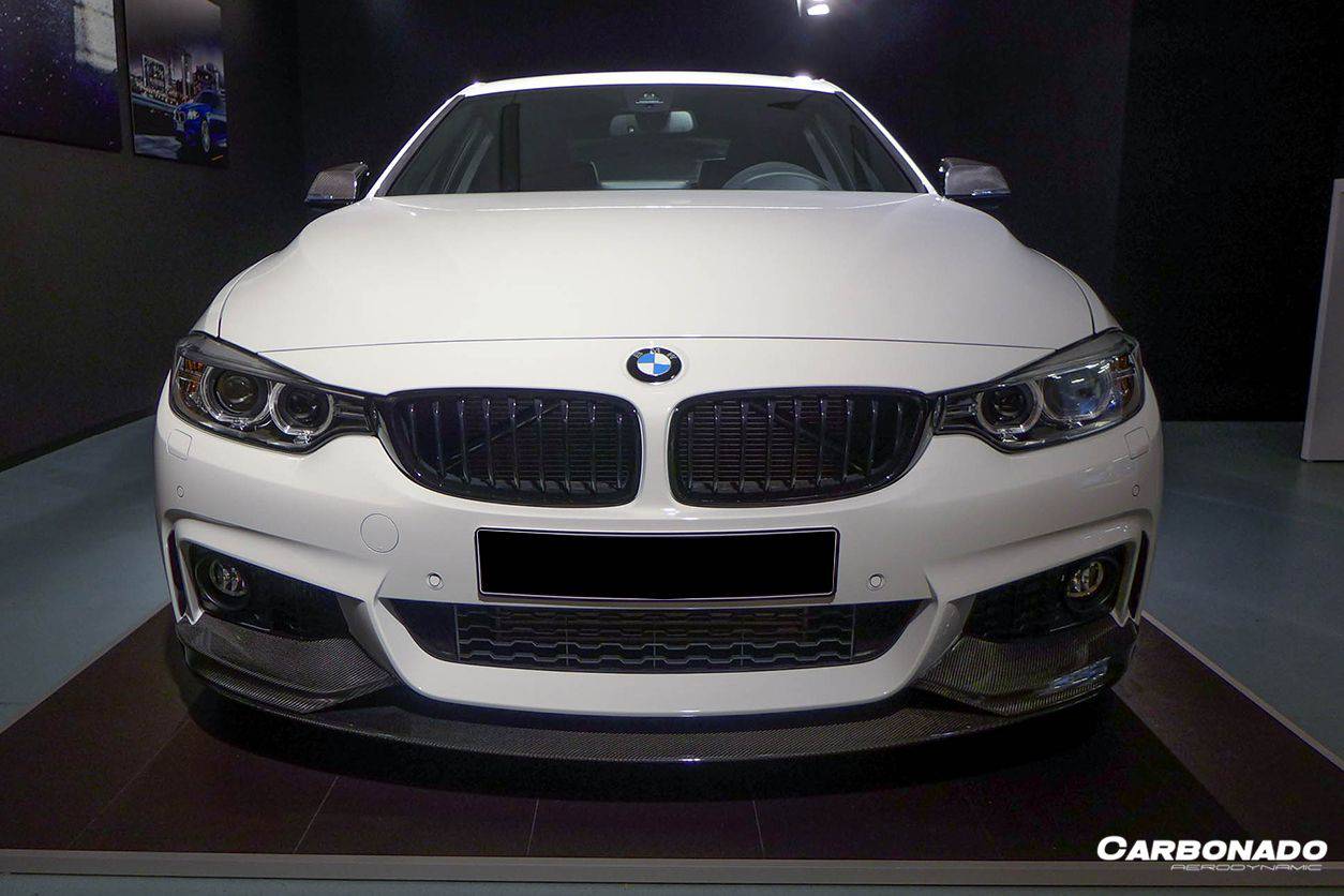 2013-2020 BMW 4 Series F32 F33 MP Style Carbon Fiber Front Lip (For M-Tech Only ) - Carbonado Aero