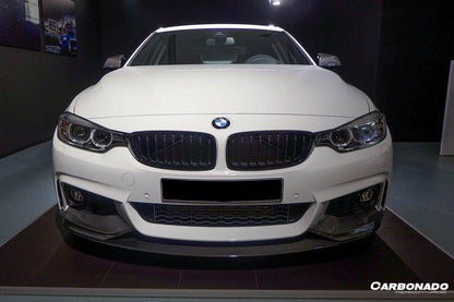 2013-2020 BMW 4 Series F32 F33 MP Style Carbon Fiber Front Lip (For M-Tech Only ) - Carbonado Aero