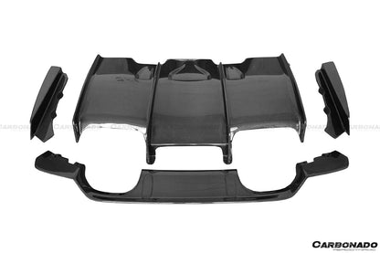 2014-2020 BMW M3 F80 & M4 F82 SM Style Carbon Fiber Rear Diffuser - Carbonado