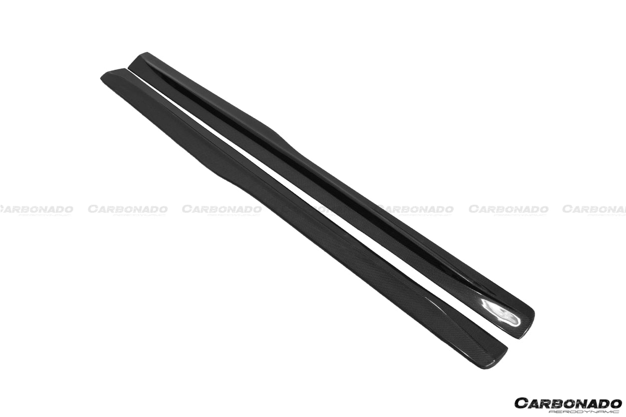 2014-2020 BMW M4 F82 SM Style Carbon Fiber Side Skirts - Carbonado