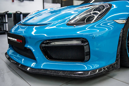 2012-2016 Porsche 981 Boxster/Cayman GT4 Style Front Bumper - DarwinPRO Aerodynamics