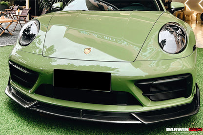 2019-2023 Porsche 911 992 Carrera/Targa S/4/4S SD-Sport Design Modl BKSS Style Front Lip - DarwinPRO Aerodynamics