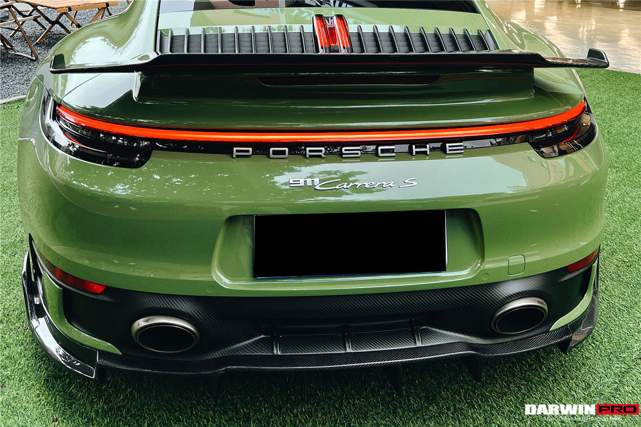 2019-2023 Porsche 911 992 Carrera/Targa S/4/4S SD-Sport Design Modl BKSS Style Rear Lip - DarwinPRO Aerodynamics