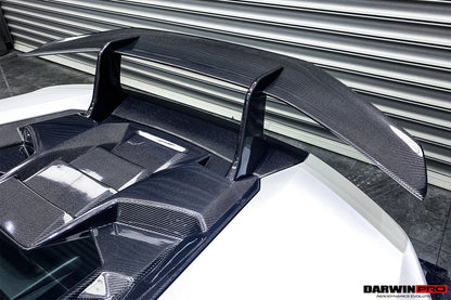 2015-2020 Lamborghini Huracan LP610/LP580 Performante Style Carbon Trunk Spoiler and Engine Hood - DarwinPRO Aerodynamics