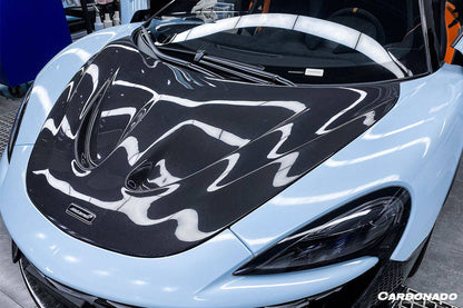 2018-2021 McLaren 540c 570s 600lt P1 Style Carbon Fiber Hood - Carbonado Aero