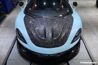 2018-2021 McLaren 540c 570s 600lt P1 Style Carbon Fiber Hood - Carbonado Aero