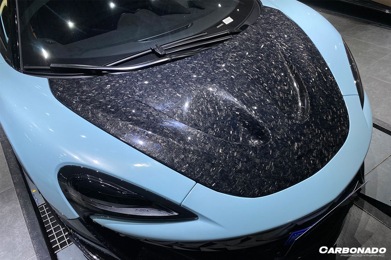 2018-2021 McLaren 540c 570s 600lt P1 Style Carbon Fiber Hood - Carbonado Aero