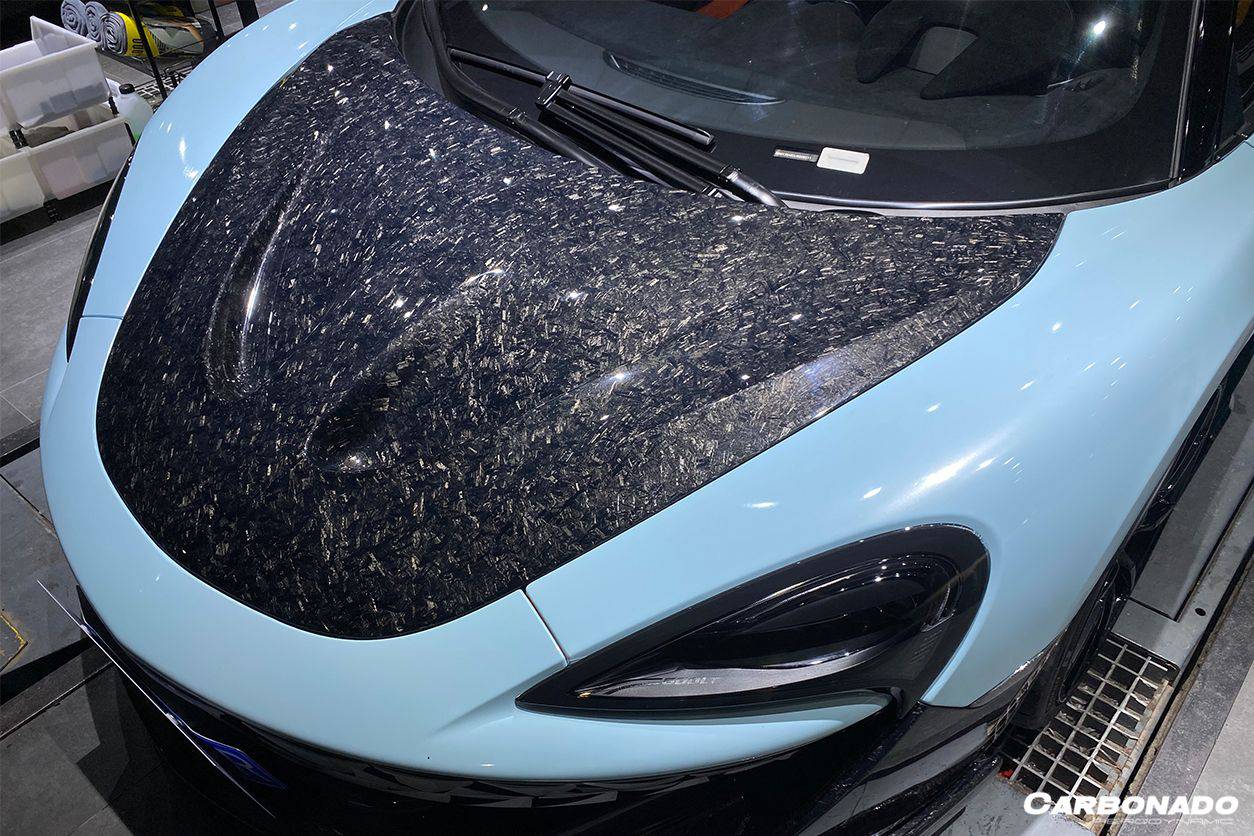 2018-2021 McLaren 540c 570s 600lt P1 Style Carbon Fiber Hood - Carbonado Aero