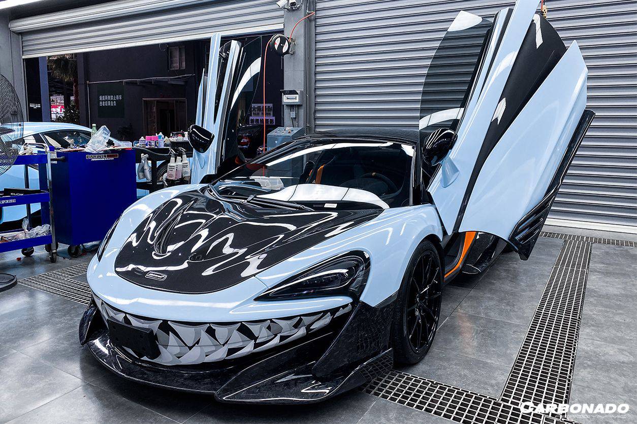 2018-2021 McLaren 540C/570S/600LT P1 Style Carbon Fiber Hood - Carbonado