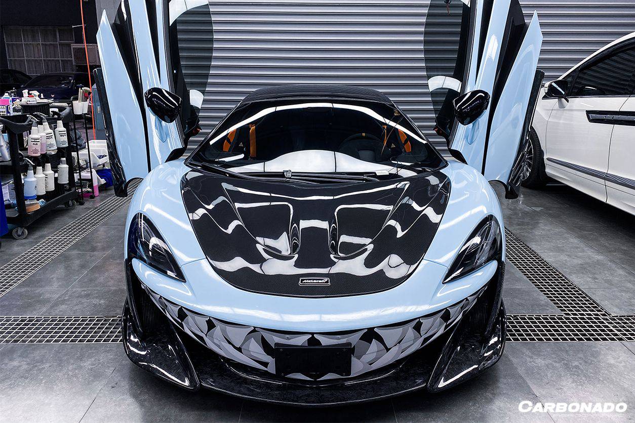 2018-2021 McLaren 540C/570S/600LT P1 Style Carbon Fiber Hood - Carbonado