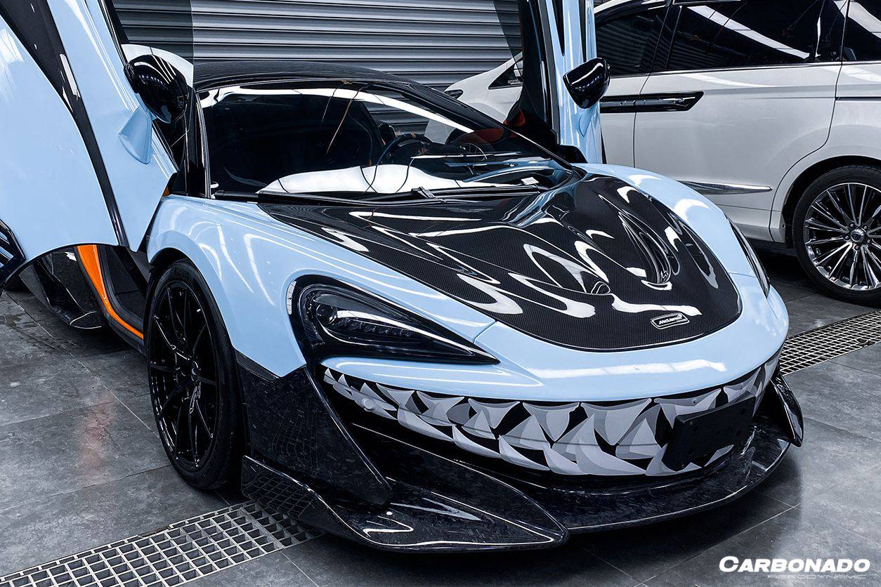 2018-2021 McLaren 540c 570s 600lt P1 Style Carbon Fiber Hood - Carbonado Aero