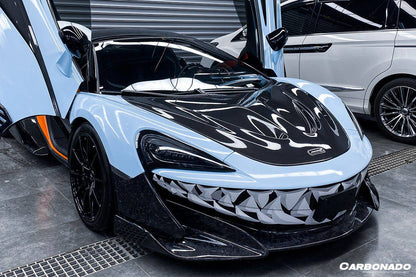 2018-2021 McLaren 540c 570s 600lt P1 Style Carbon Fiber Hood - Carbonado Aero