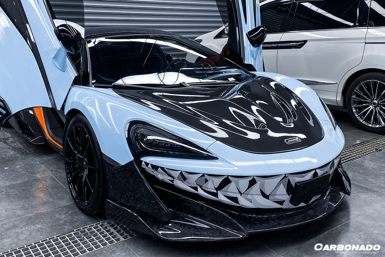 2018-2021 McLaren 600lt / 2015-2021 540c/570s/570gt P1 Style Carbon Fiber Hood - DarwinPRO Aerodynamics