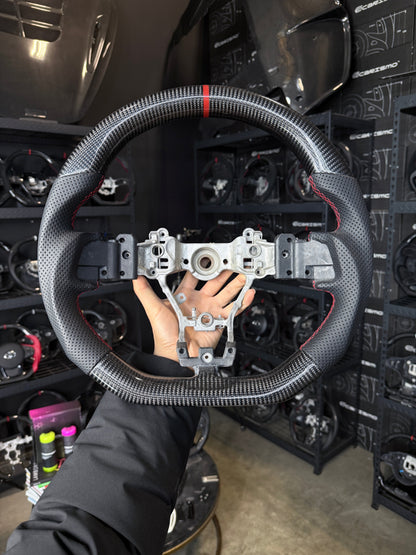 Carismo Steering Wheel For Subaru WRX / STI (VA) - Sport - Gloss Carbon - Perforated Leather
