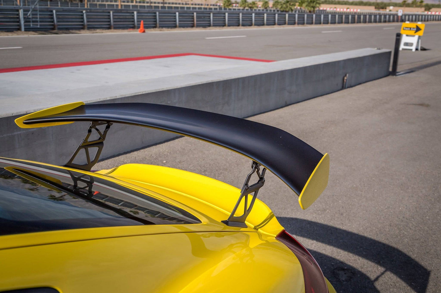 Porsche 981 Cayman GT4 V-CS Aero Wing Blade Carbon Fiber PP 1x1 Glossy