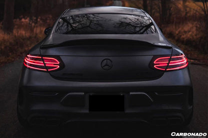 2015-2021 Mercedes Benz C-Class W205 Coupe PS Style Trunk Spoiler - Carbonado