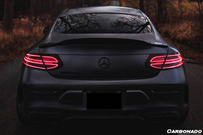 2015-2021 Mercedes Benz W205 C63 C-Class Coupe PS Style Trunk Spoiler - Carbonado Aero