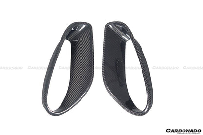 2013-2019 Porsche 911 991-2 Turbo S OEM Style Carbon Fiber Quarter Panel Side Scoops - Carbonado Aero