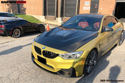 2014-2020 BMW M3/M4 IMP Performance Partial Carbon Fiber Hood - DarwinPRO Aerodynamics