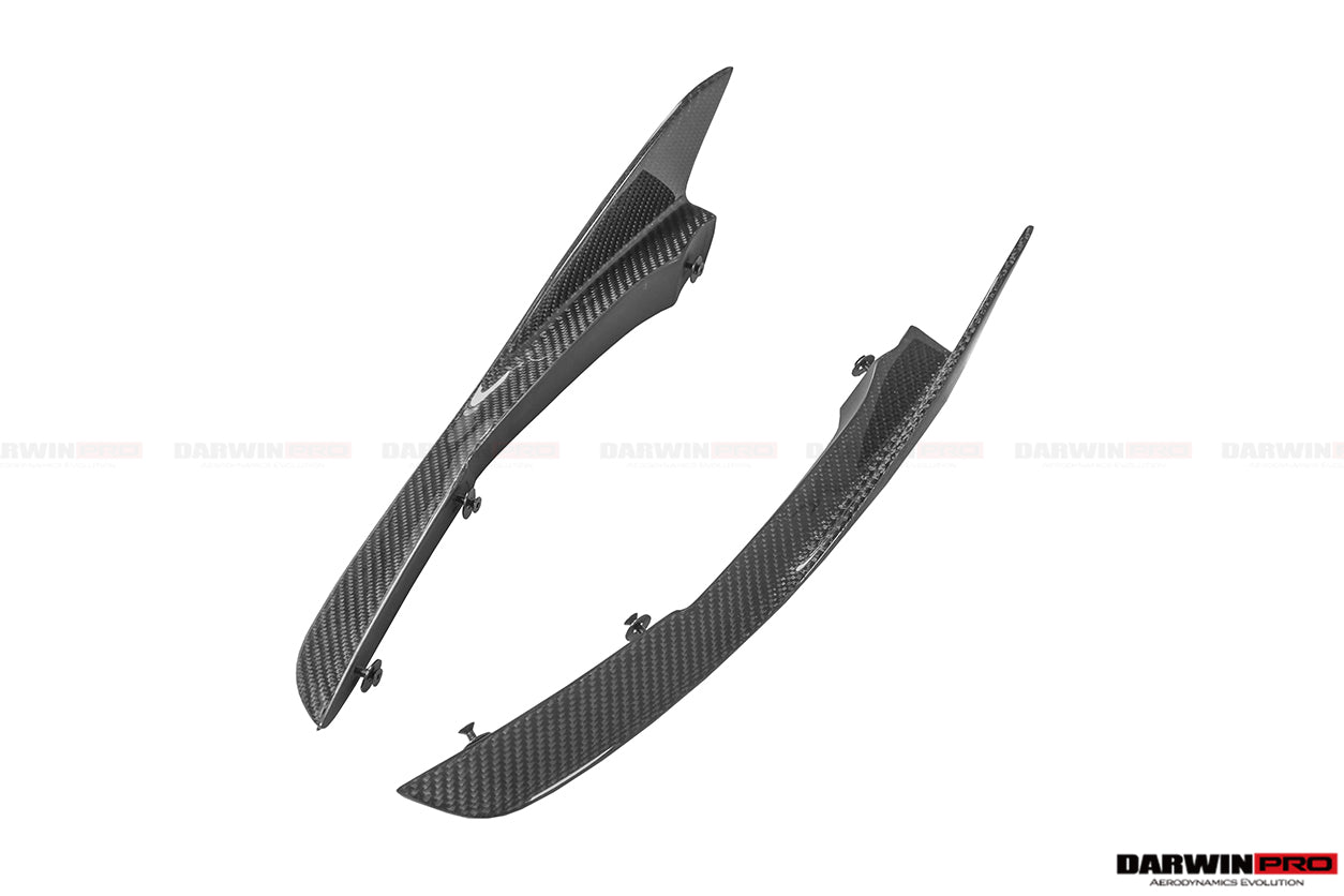 2017-2021 McLaren 720s Se²NWB Style Carbon Fiber Front Bumper Canards - DarwinPRO Aerodynamics