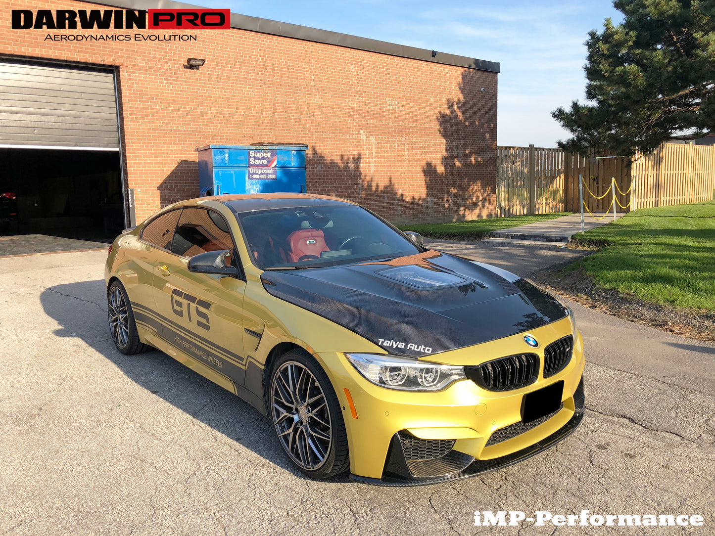 2014-2020 BMW M3/M4 IMP Performance Partial Carbon Fiber Hood - DarwinPRO Aerodynamics