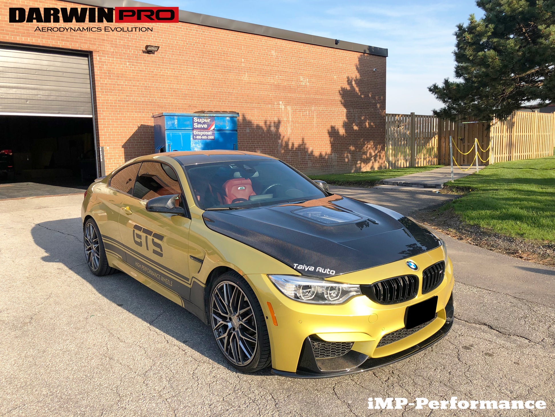 2014-2020 BMW M3/M4 IMP Performance Partial Carbon Fiber Hood - DarwinPRO Aerodynamics