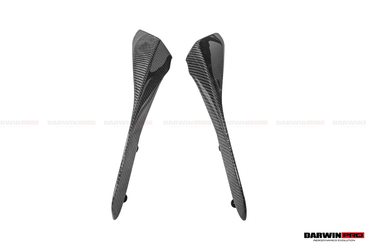 2017-2021 McLaren 720s Se²NWB Style Carbon Fiber Front Bumper Canards - DarwinPRO Aerodynamics