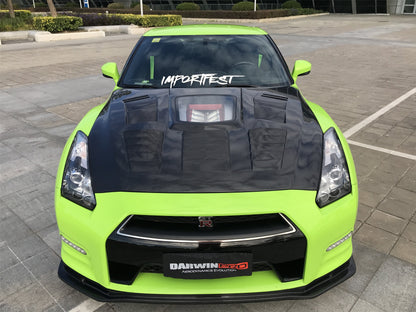 2008-2016 Nissan GTR R35 CBA/DBA IMP Performance Carbon Fiber Hood - DarwinPRO Aerodynamics