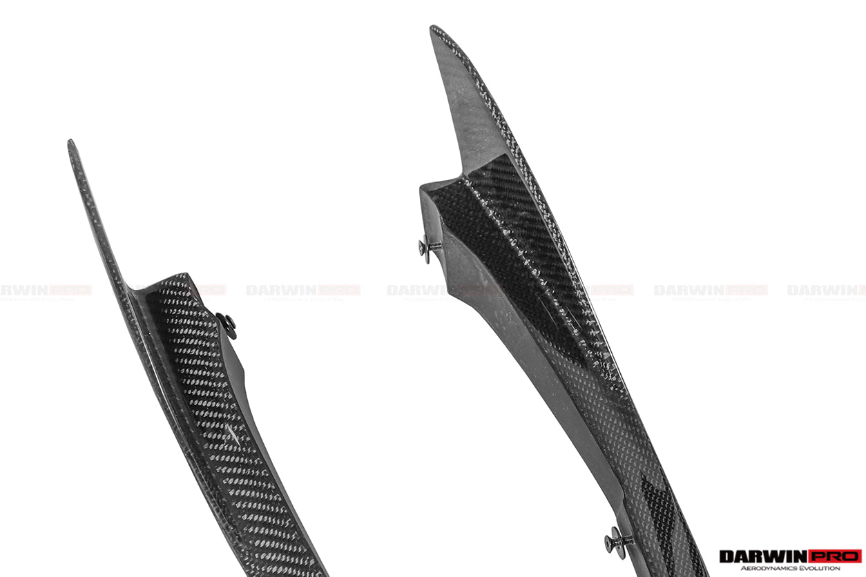 2017-2021 McLaren 720s Se²NWB Style Carbon Fiber Front Bumper Canards - DarwinPRO Aerodynamics