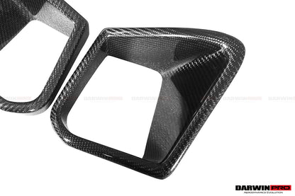 2017-2022 Nissan GTR R35 EBA BKSS Style Carbon Fiber Front Bumper Vents - DarwinPRO Aerodynamics