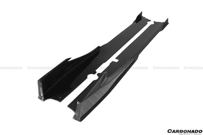 2015-2020 Lamborghini Huracan LP610/LP580 MD Style Carbon Fiber Side Skirts - Carbonado