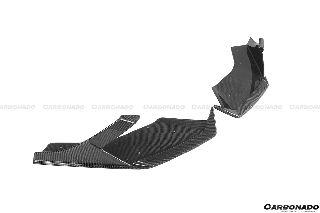 2015-2020 Lamborghini Huracan LP610 MD Style Carbon Fiber Front Lip - Carbonado