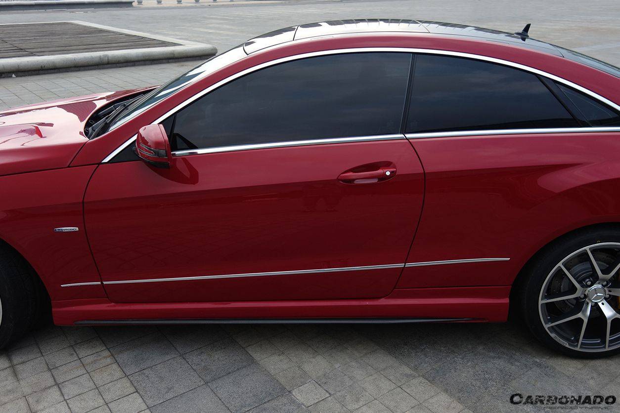 2010-2016 Mercedes Benz E Class W207 Coupe PD Style Side Skirts - Carbonado