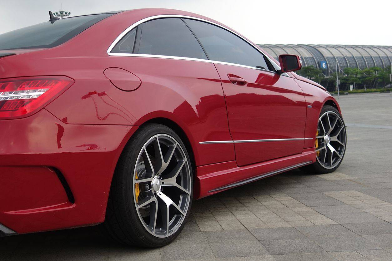 2010-2016 Mercedes Benz E Class W207 Coupe PD Style Side Skirts - Carbonado