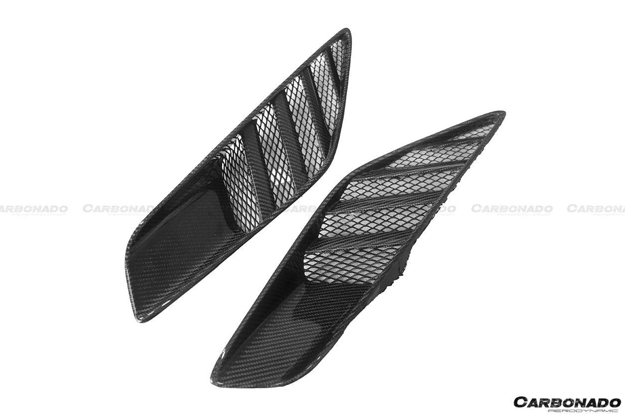 2013-2019 Corvette C7 Z51 OE Style Carbon Fiber Rear Quarter Panel Vent - Carbonado Aero