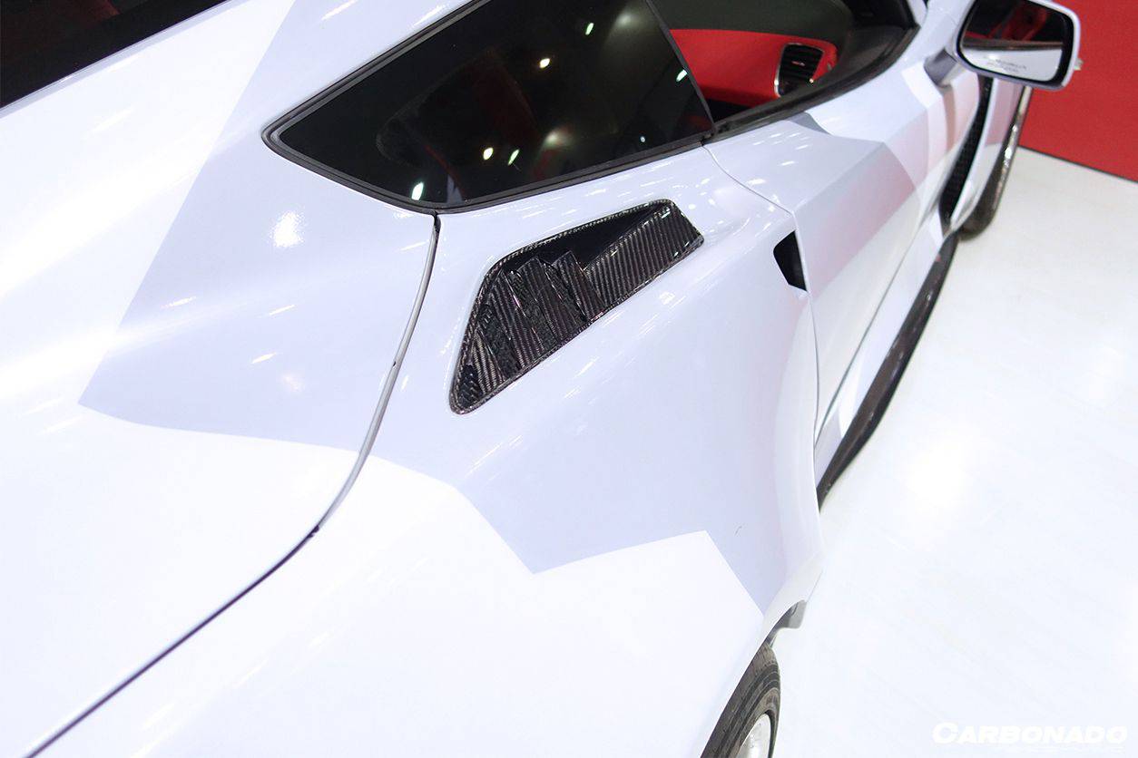 2013-2019 Corvette C7 Z51 OE Style Carbon Fiber Rear Quarter Panel Vent - Carbonado Aero
